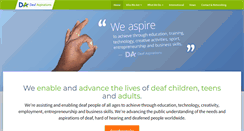 Desktop Screenshot of deafaspirations.org